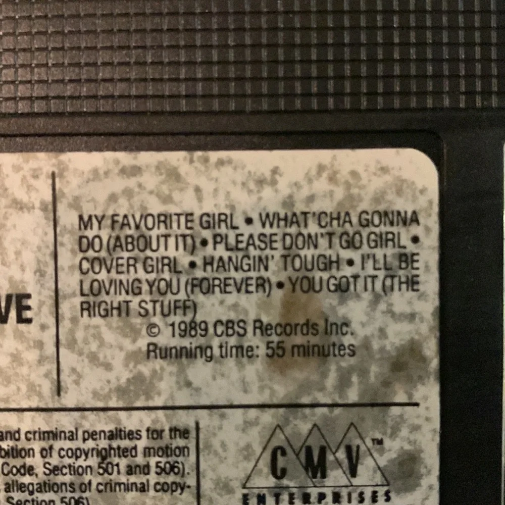 New Kids On The Block VHS